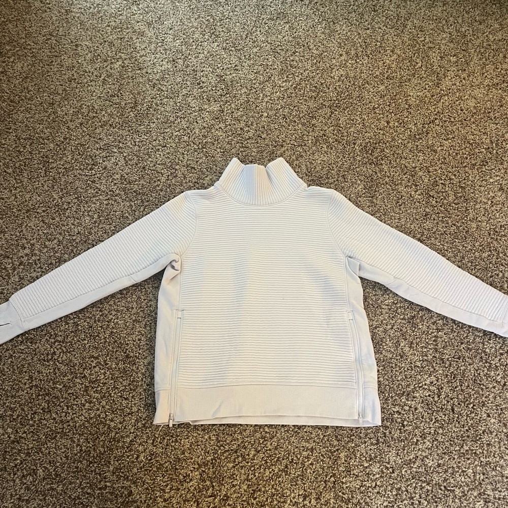 All in Motion Cream Turtleneck Sweater